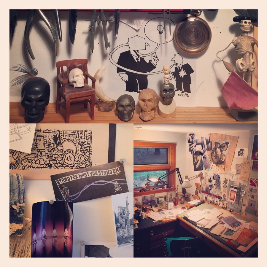 Artful items montage